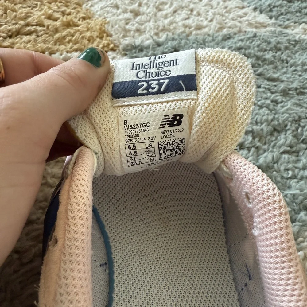 New Balance Pink and Navy Sneakers - Picture 7 of 7